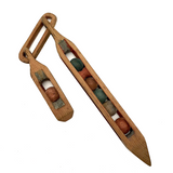 Charming Old Carved, Painted Whimsy with Linked Balls in Cages