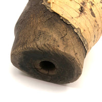 Evocative Old Wooden Hat Form with Tape Helmet