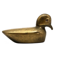 Mid-Century Brass Duck #2