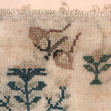 19th Century Needlepoint Sampler with Parrot, Pistols, and Fleur de Lis