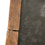 Rare Antique Oval Shaped Slate with Carved Walnut Frame
