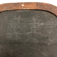 Rare Antique Oval Shaped Slate with Carved Walnut Frame
