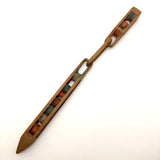 Charming Old Carved, Painted Whimsy with Linked Balls in Cages