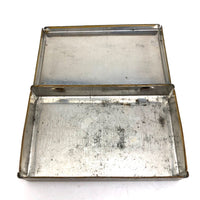 Gold Tole Painted Tin Box - for Business (or Calling!) Cards