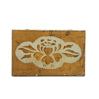 Gold Tole Painted Tin Box - for Business (or Calling!) Cards