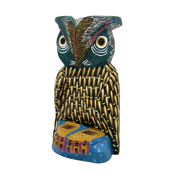 Charming Large Vintage Oaxacan Alebrije Owl