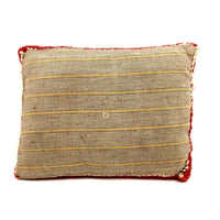 Antique Needlepoint Cat Pillow