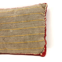 Antique Needlepoint Cat Pillow