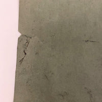 Ink Painting of Man in Partial Profile on Green Paper
