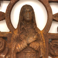 Marvelous Antique French Ironwork Madonna
