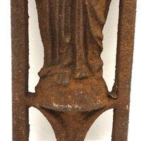 Marvelous Antique French Ironwork Madonna