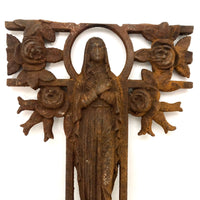 Marvelous Antique French Ironwork Madonna