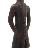 Wonderful Antique Folk Art Carving of Gentleman, Presumed Mid 19th Century