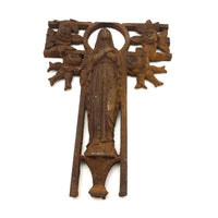 Marvelous Antique French Ironwork Madonna