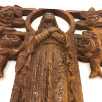 Marvelous Antique French Ironwork Madonna