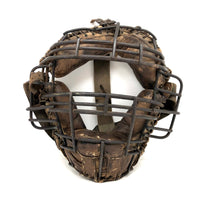 Old Leather and Steel Catcher's Mask, Earlyish 20th Century