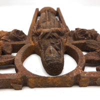 Marvelous Antique French Ironwork Madonna