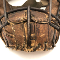 Old Leather and Steel Catcher's Mask, Earlyish 20th Century