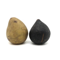 Beautifully Bruised Old Stone Fruit Pear + Lovely Black Fig, A Pair