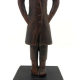 Wonderful Antique Folk Art Carving of Gentleman, Presumed Mid 19th Century