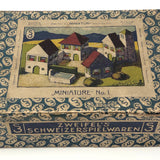 Zweifels Schweizerspielwar "Miniature No. 1"  Antique Wooden Block Set