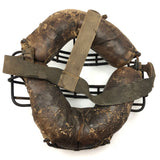 Old Leather and Steel Catcher's Mask, Earlyish 20th Century