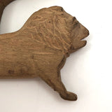 Partially Carved Little Wooden Lion!