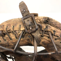 Old Leather and Steel Catcher's Mask, Earlyish 20th Century