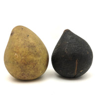 Beautifully Bruised Old Stone Fruit Pear + Lovely Black Fig, A Pair