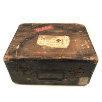 Amazing Glass Lantern Slides Carrying Case with Fantastic Patina