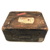 Amazing Glass Lantern Slides Carrying Case with Fantastic Patina