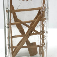 Vintage Folk Art Bottle Whimsy with Ladder, Axe, Cross