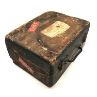 Amazing Glass Lantern Slides Carrying Case with Fantastic Patina