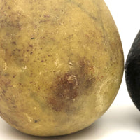 Beautifully Bruised Old Stone Fruit Pear + Lovely Black Fig, A Pair