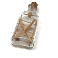 Vintage Folk Art Bottle Whimsy with Ladder, Axe, Cross