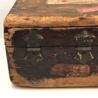 Amazing Glass Lantern Slides Carrying Case with Fantastic Patina