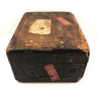 Amazing Glass Lantern Slides Carrying Case with Fantastic Patina
