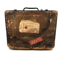 Amazing Glass Lantern Slides Carrying Case with Fantastic Patina