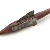 Marvelous Red with Silver Spots Old Folk Art Ice Fishing Decoy