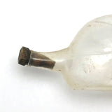 Marvelous Molded Blown Glass Gilded Rabbit Shaped Perfume Bottle with Stopper