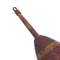 Large, Very Beautiful Antique Carved Wood and Cork Fishing Float