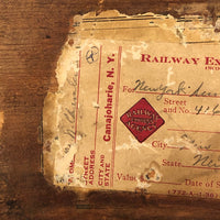Amazing Glass Lantern Slides Carrying Case with Fantastic Patina