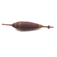 Large, Very Beautiful Antique Carved Wood and Cork Fishing Float