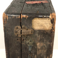 Amazing Glass Lantern Slides Carrying Case with Fantastic Patina