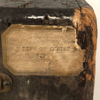 Amazing Glass Lantern Slides Carrying Case with Fantastic Patina