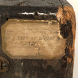 Amazing Glass Lantern Slides Carrying Case with Fantastic Patina