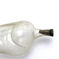 Marvelous Molded Blown Glass Gilded Rabbit Shaped Perfume Bottle with Stopper