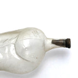 Marvelous Molded Blown Glass Gilded Rabbit Shaped Perfume Bottle with Stopper