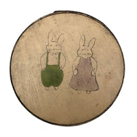 Hand-painted Old Bentwood Bunny Box