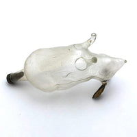 Marvelous Molded Blown Glass Gilded Rabbit Shaped Perfume Bottle with Stopper